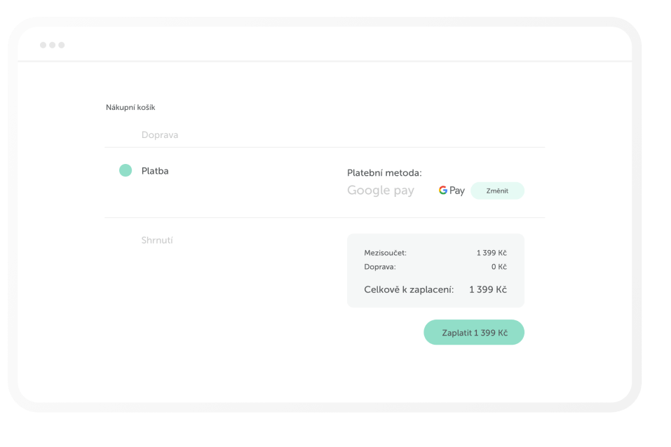 Google Pay na platební bráně